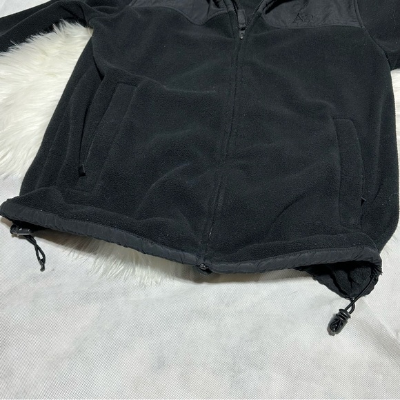 Aeropostale Black Fleece Zip Up Coat Jacket - Picture 4 of 7